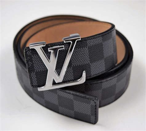 louis vuitton belt black checkered|black louis vuitton belt men.